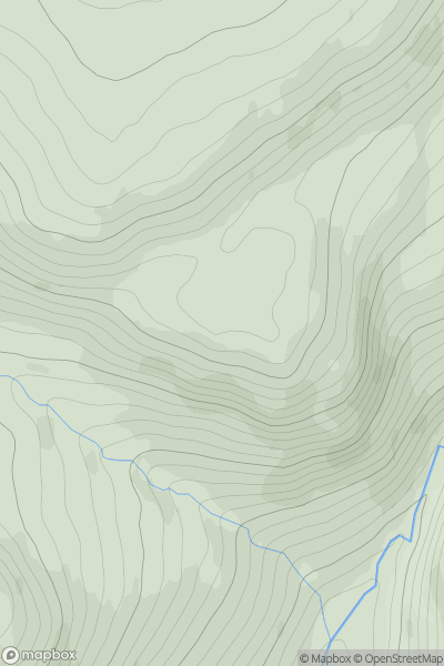 Thumbnail image for Creag an Fhir-eoin [Glen Albyn and the Monadh Liath] [NN589995] showing contour plot for surrounding peak